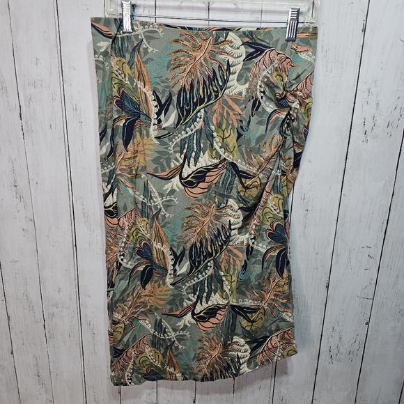 Patagonia Dream Song Skirt Women’s Size Small Floral Ruched Side Soft Knit. - Picture 2 of 8